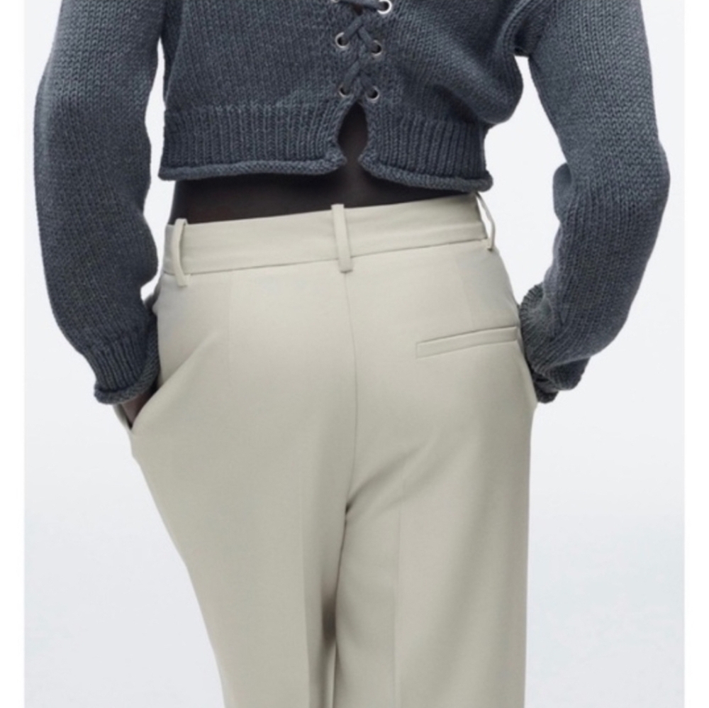Zara Wide Leg High Waisted Trousers - Picture 2 of 9